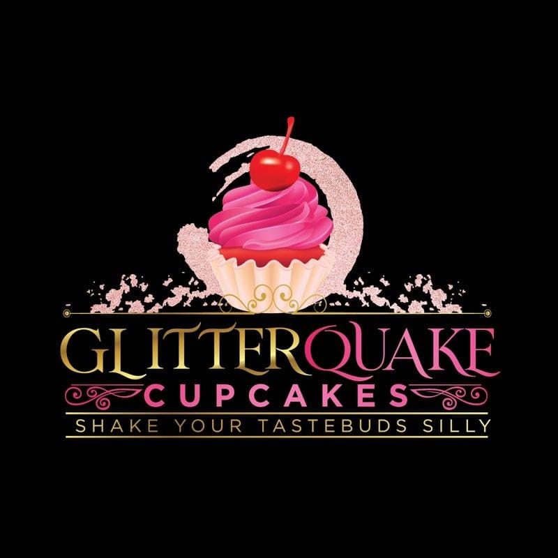 Glitter Quake Cupcakes